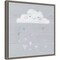 Sweet Dreams IV by Victoria Borges 16-in. W x 16-in. H. Canvas Wall Art Print Framed in Grey